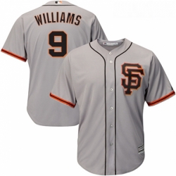 Youth Majestic San Francisco Giants 9 Matt Williams Replica Grey Road 2 Cool Base MLB Jersey