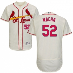 Mens Majestic St Louis Cardinals 52 Michael Wacha Cream Alternate Flex Base Authentic Collection MLB Jersey