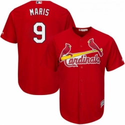 Youth Majestic St Louis Cardinals 9 Roger Maris Replica Red Alternate Cool Base MLB Jersey