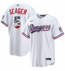 Men's Texas Rangers Corey Seager #5 Fourth of July 2026 Stitched MLB jerseys