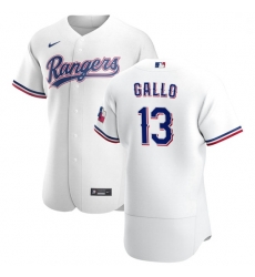 Texas Rangers 13 Joey Gallo Men Nike White Home 2020 Authentic Player MLB Jersey