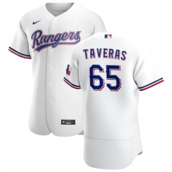 Texas Rangers 65 Leody Taveras Men Nike White Home 2020 Authentic Player MLB Jersey