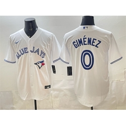 Men Toronto Blue Jays 0 Andr E9s Gim E9nez White 2025 Cool Base Stitched Baseball Jersey