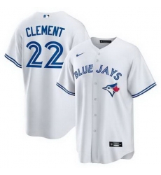 Men Toronto Blue Jays 22 Ernie Clement White MLB Cool base Jersey Men Toronto Blue Jays 22 Ernie Clement White MLB Cool base Jersey