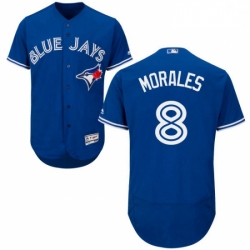 Mens Majestic Toronto Blue Jays 8 Kendrys Morales Royal Blue Flexbase Authentic Collection MLB Jersey