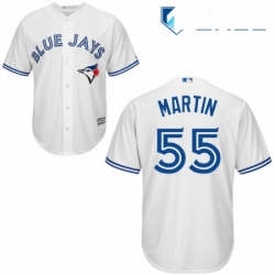 Youth Majestic Toronto Blue Jays 55 Russell Martin Authentic White Home MLB Jersey