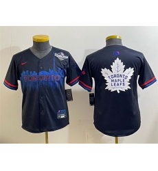 Youth Toronto Blue Jays 26 Leafs Navy 2025 World Series City Connect With White Leafs Logo Limited Stitched Baseball Jersey Youth Toronto Blue Jays 26 Leafs Navy 2025 World Series City Connect With White Leafs Logo Limited Stitched Baseball Jersey