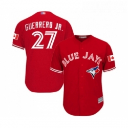 Youth Toronto Blue Jays 27 Vladimir Guerrero Jr Replica Scarlet Alternate Baseball Jersey 