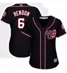 Womens Majestic Washington Nationals 6 Anthony Rendon Authentic Navy Blue Alternate 2 Cool Base MLB Jersey