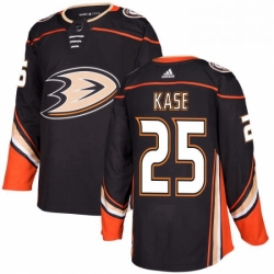 Mens Adidas Anaheim Ducks 25 Ondrej Kase Premier Black Home NHL Jersey 