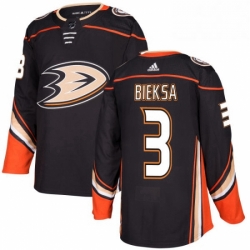 Mens Adidas Anaheim Ducks 3 Kevin Bieksa Authentic Black Home NHL Jersey 