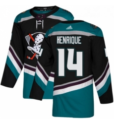 Youth Adidas Anaheim Ducks 14 Adam Henrique Authentic Black Teal Third NHL Jersey 