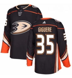 Youth Adidas Anaheim Ducks 35 Jean Sebastien Giguere Premier Black Home NHL Jersey 