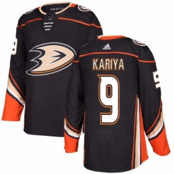 Youth Adidas Anaheim Ducks 9 Paul Kariya Authentic Black Home NHL Jersey 