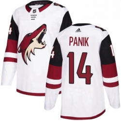 Youth Adidas Arizona Coyotes 14 Richard Panik Authentic White Away NHL Jersey 