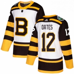 Mens Adidas Boston Bruins 12 Adam Oates Authentic White 2019 Winter Classic NHL Jersey 