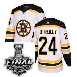 Mens Adidas Boston Bruins 24 Terry OReilly Authentic White Away NHL Jersey