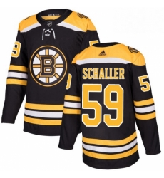 Mens Adidas Boston Bruins 59 Tim Schaller Authentic Black Home NHL Jersey 