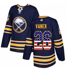 Youth Adidas Buffalo Sabres 26 Thomas Vanek Authentic Navy Blue USA Flag Fashion NHL Jersey 