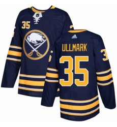 Youth Adidas Buffalo Sabres 35 Linus Ullmark Premier Navy Blue Home NHL Jersey 