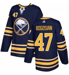 Youth Adidas Buffalo Sabres 47 Zach Bogosian Premier Navy Blue Home NHL Jersey 