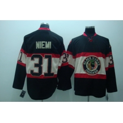 Antti Niemi 31 Chicago Blackhawks black  Third Jersey