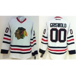 Chicago Blackhawks #00 Clark Griswold White Stitched NHL Jersey