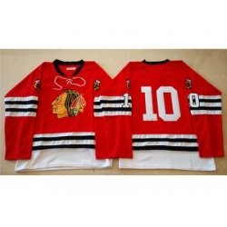 Chicago Blackhawks #10 Patrick Sharp Red Mitchell And Ness 1960-61 Stitched NHL Jersey