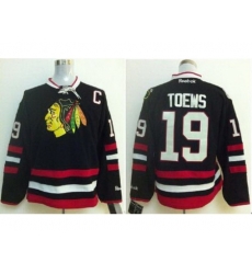 Chicago Blackhawks 19 Jonathan Toews Black 2014 Stadium Series Jerseys