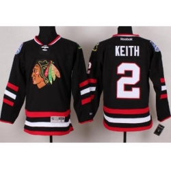 Chicago Blackhawks 2 Duncan Keith Black 2014 Stadium Series NHL Jersey