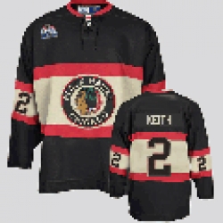 Chicago Blackhawks #2 Duncan Keith Winter Classic Black hockey Jersey