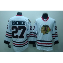 Chicago Blackhawks 27 Jeremy Roenick White Jerseys