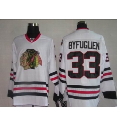 Chicago Blackhawks #33 Byfuglien white