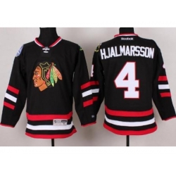 Chicago Blackhawks 4 Nikals Hjalmarsson Black 2014 Stadium Series NHL Jersey