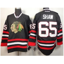 Chicago Blackhawks 65 Andrew Shaw Black NHL Jerseys