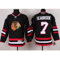 Chicago Blackhawks 7 Brent Seabrook Black 2014 Stadium Series NHL Jersey