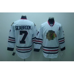 Chicago Blackhawks #7 Brent Seabrook white Jerseys