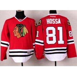 Chicago Blackhawks 81 Marian Hossa Red NHL Jerseys