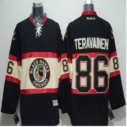 Chicago Blackhawks #86 Teuvo Teravainen Black New Third Stitched NHL Jersey