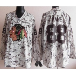 Chicago Blackhawks 88 Patrick Kane White Camo NHL Jerseys