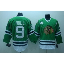 Chicago Blackhawks #9 Bobby Hull Green Jerseys