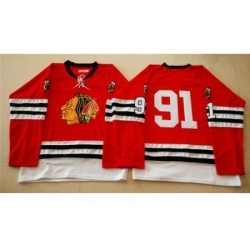 Chicago Blackhawks #91 Brad Richards Red Mitchell And Ness 1960-61 Stitched NHL Jersey