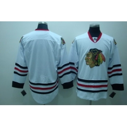 Chicago Blackhawks Blank White Jerseys