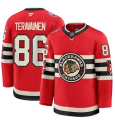 Men Chicago Blackhawks 86 Teuvo Teravainen Red 2024 25 Winter Classic Stitched Hockey Jersey