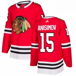 Mens Adidas Chicago Blackhawks 15 Artem Anisimov Premier Red Home NHL Jersey 