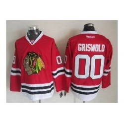 NHL Jerseys Chicago Blackhawks #00 Griswold red