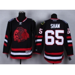 NHL chicago blackhawks #65 Andrew Shaw black jerseys[2014 new stadium]