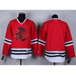 NHL chicago blackhawks blank Stitched red jersey[2014 new]