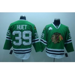 RBK Chicago Blackhawks #39 HUET jersey green