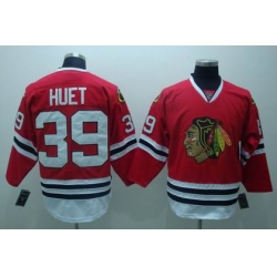 RBK Chicago Blackhawks #39 HUET jersey red